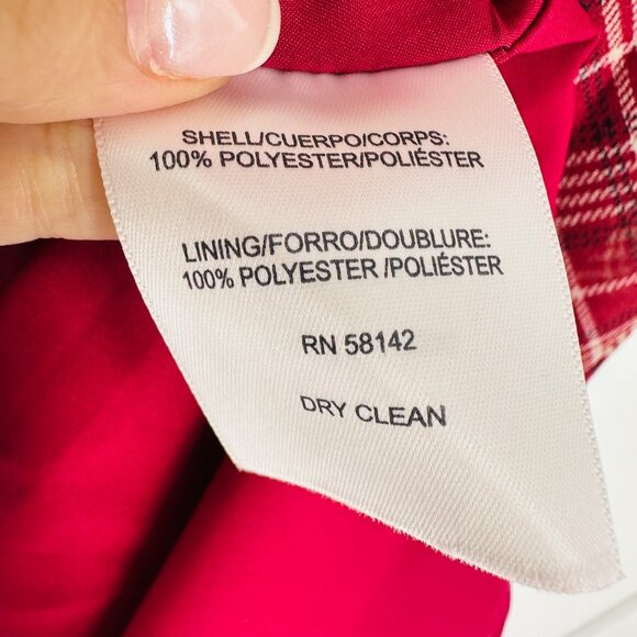 Gal Meets Glam New Red Maroon Plaid Long Puff Sleeve V- Neck Robyn Maxi Dress 2 - Picture 13 of 13